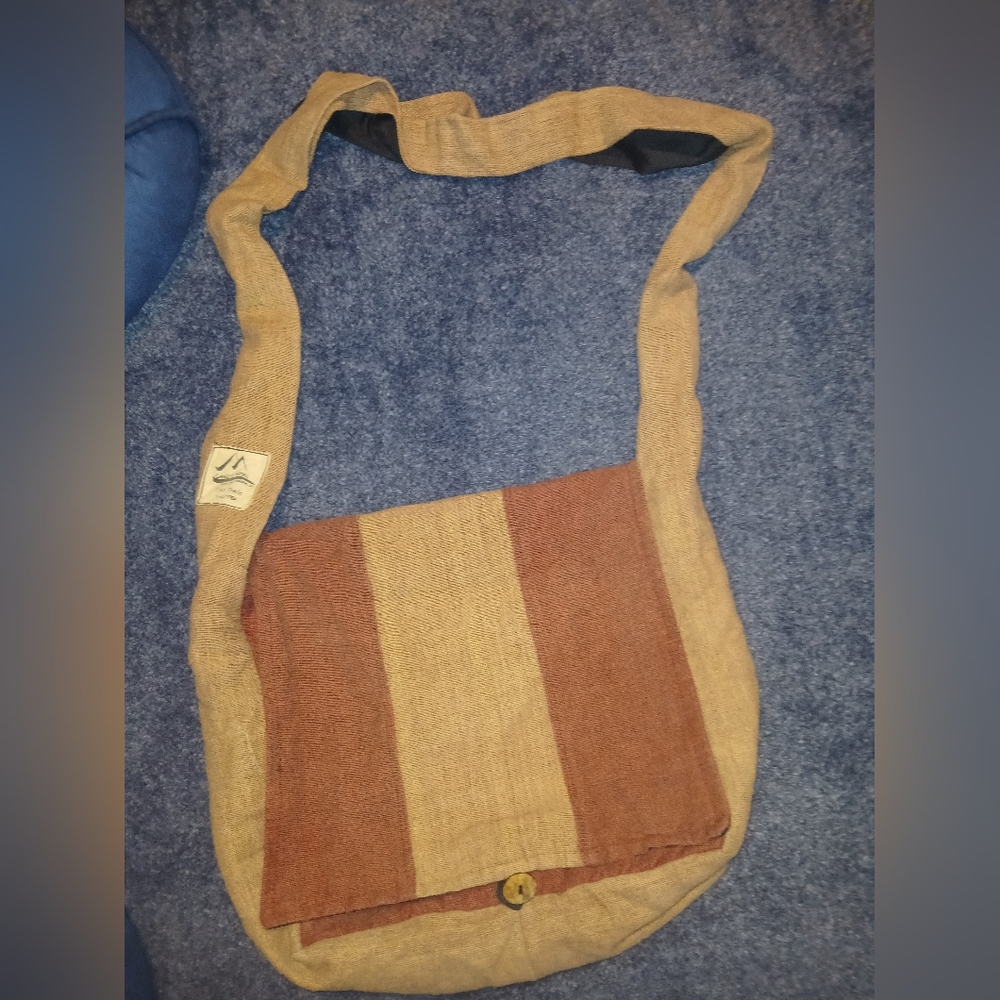 Ganesh Himal Handmade  Messenger Bag 17x14 Made of Cotton In Nepal
